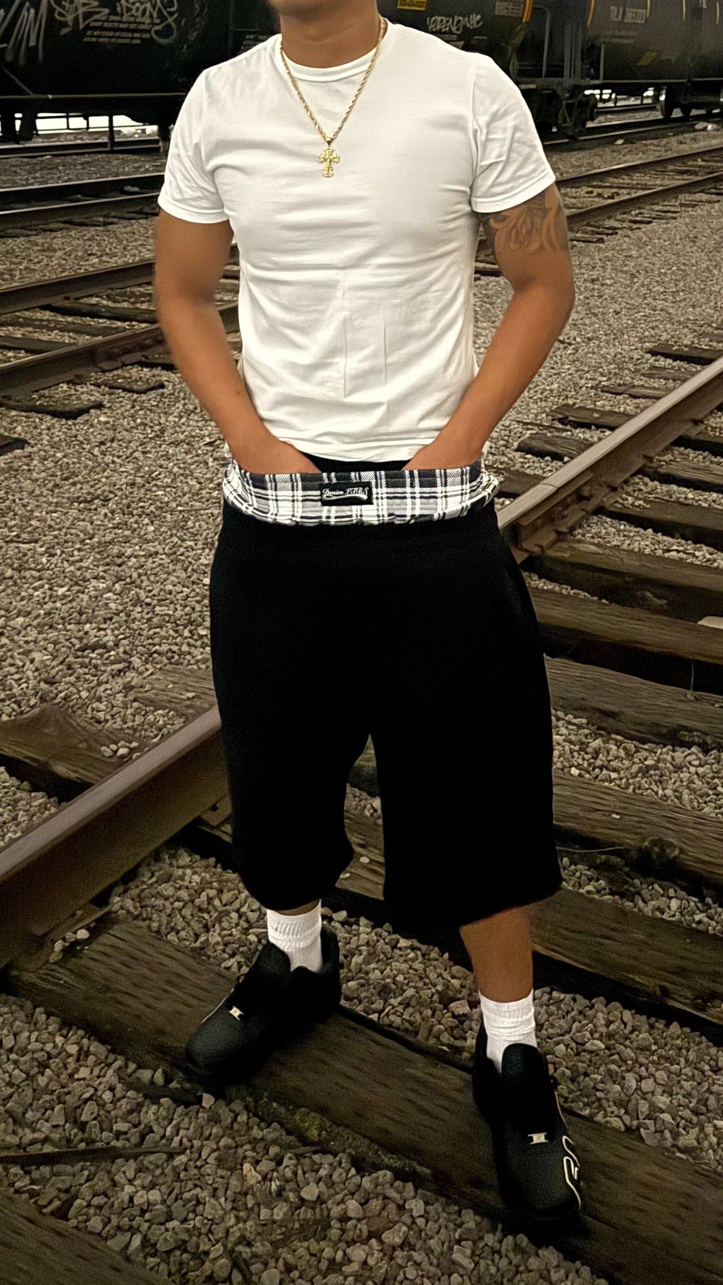 BLACK BOXER SHORTS