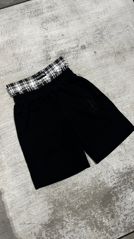 BLACK BOXER SHORTS